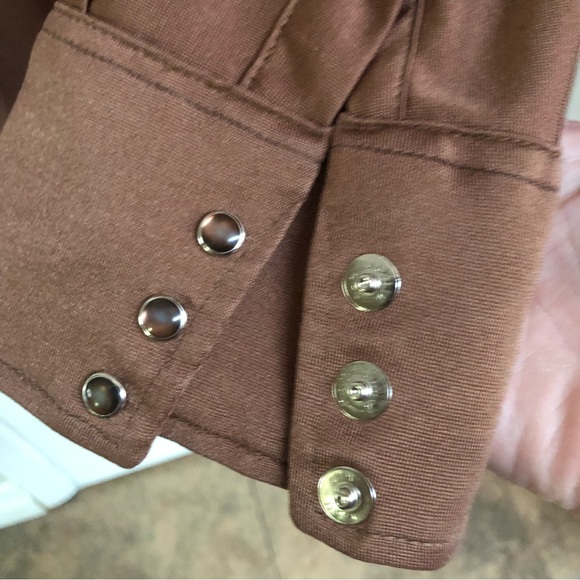 Vintage 70’s Panhandle Slim Western Polyester Big Collar Stays Brown EUC… - Picture 3 of 7